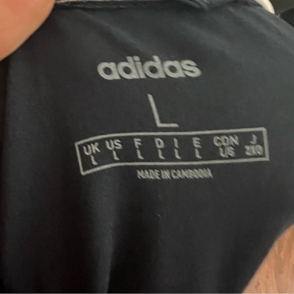 Adidas 3-Stripe Hooded Zip-Up Woven Jacket Navy Blue & Black - Picture 8 of 8